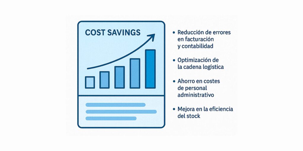 Reducción de costes operativos conseguida mediante la automatización de procesos