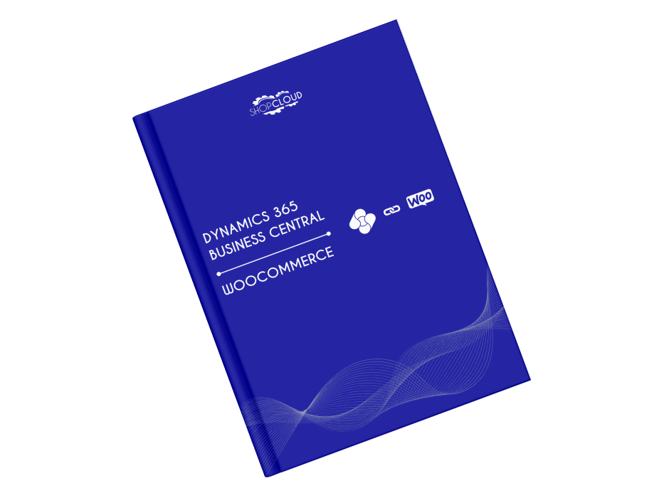 Mockup de manual de Business Central con Woocommerce