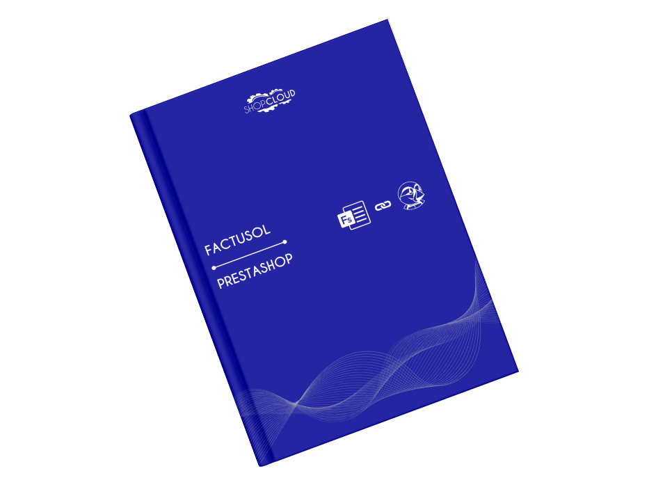 Mockup de manual de Factusol con Prestashop