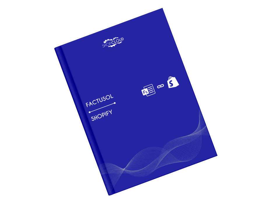Mockup de manual de Factusol con Shopify